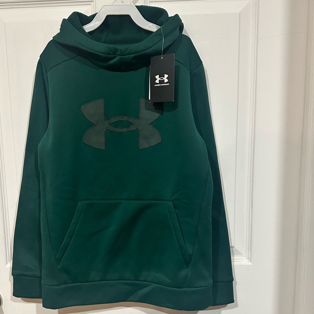 Under Armour Dark Green Kids Hoodie
